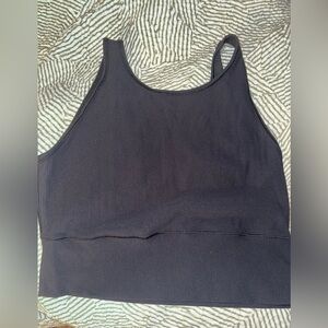 Power pivot ribbed tank top